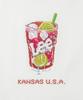 LEE Pixel Drink Graphic Short Sleeve T-Shirt White