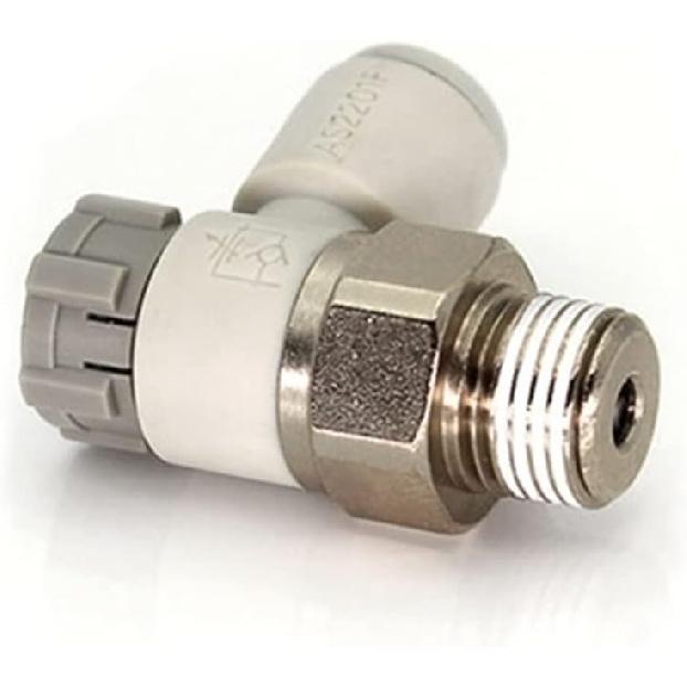 Flow Control Valve Self-lock Speed Controller AS1201F-M5-04A Pnuemaitc PU Air Hose Fittings AS2201F-01-06SA AS1201F 1Pcs(AS3201F-03-08SA)