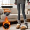 Women's Plus Size Winter Velvet-Lined Pencil Pants: Warm, Thick, and Tight-Fitting for Outdoor Wear In Autumn and Winter