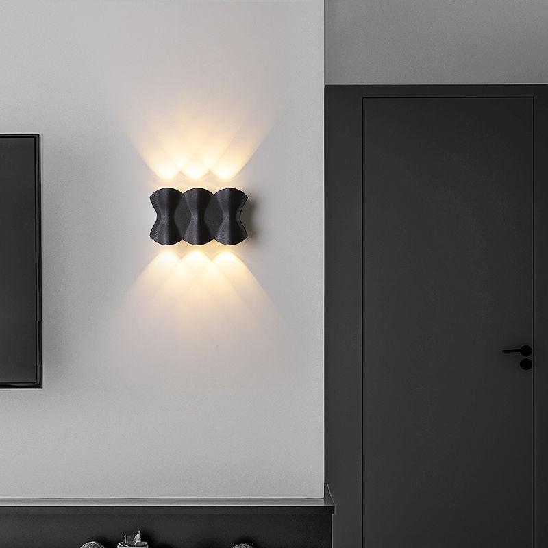 Nordic Minimalist Wall Lamp - Creative Indoor/Outdoor Waterproof Fixture for Bedroom, Living Room, Staircase, Corridor, and Courtyard.