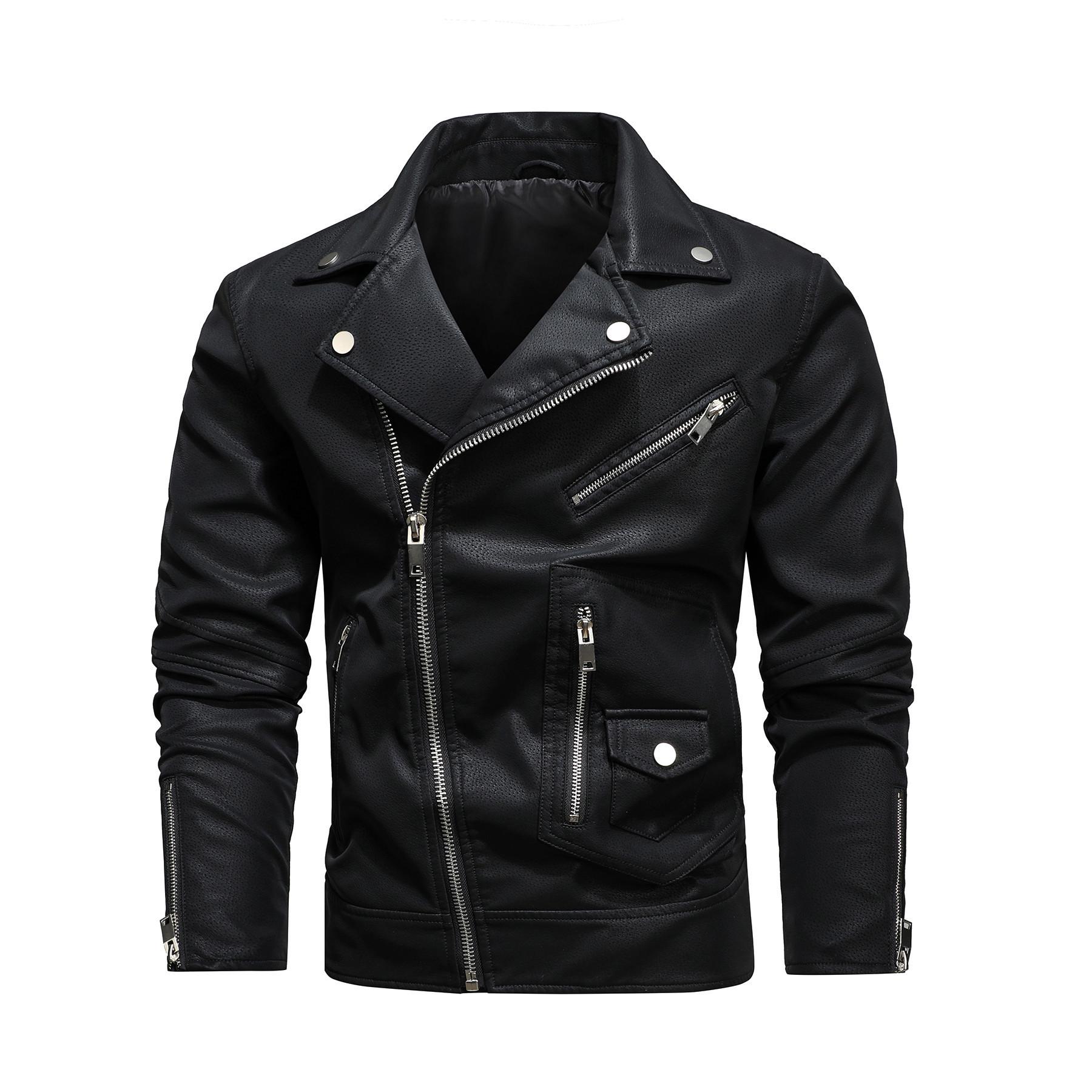 Men`s Fashionable PU Leather Jacket with