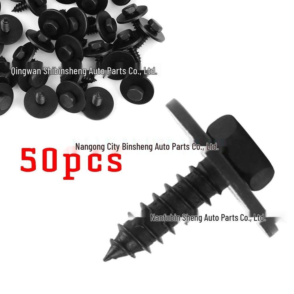 BMW Fender Liner Screw Fixing Bolt, Lower Cover Fastener Clip 07147129160 4.8*14mm