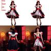 Alice In Wonderland The Red Queen Costume Dress With Polyester Fabric For Halloween Stage Performance Women