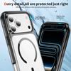 Crystal Clear Magnetic Phone Case With Anti Slip Texture Raised Camera Protection Compatible With iPhone 12 To 17 Pro Max Wireless Charging Support