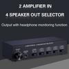 2 In 4 Out Passive Amplifiers Speaker Selector her Sound hing Distributor Comparator without Loss