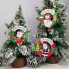 Wooden Hollow Santa Ornaments for Christmas Tree Decorations