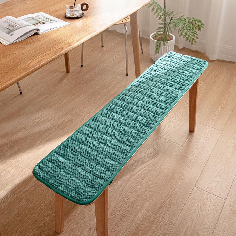 Thicken Long Bench Cushion Chair Mat Soft Seat Pat Non-Slip Wooden Bench Sofa Mat Stool Seat Pat Garden Patio Lounger Cushion