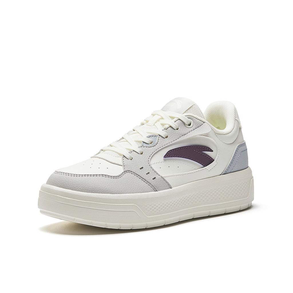 Anta Light Breeze 2 Cushioning, Wear Resistant Skateboard Shoes Women's White Gray 922618018-3