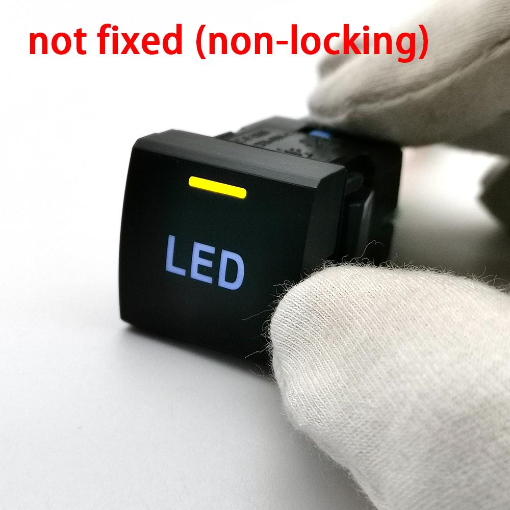 1PC Car LED DRL Radar Power on Off Fog Light View Switch Button Fit for Toyota Camry for Corolla Altis 2019 for Prado 150 2020