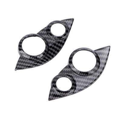 Carbon Fiber Style Steering Wheel Button Cover Trims Replacement for Smart Fortwo/Forfour 453 2015- Car Auto