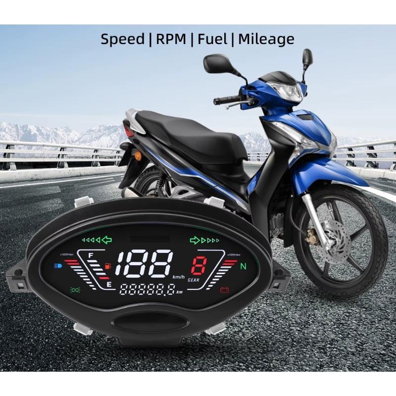 Full LCD Meter Motorbike Instrument Cluster Dashboard Panel For Charisma 125 X & D WAVE125 Wave125S Accurate Measurement