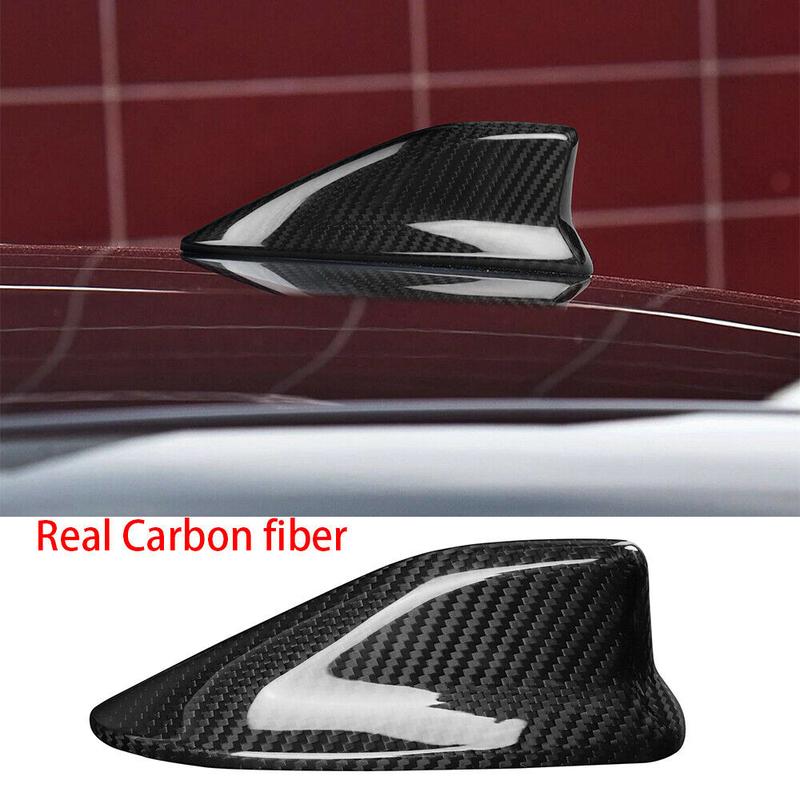 A13Z_Real Carbon Fiber Car Roof Shark Fin Antenna Trim Cover for Subaru