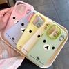 Шеф Легкий Медведь Нанести Яблоко 16/17promax Чехол для Телефона iPhone15 Кожа Кожаный Скраб 13/14 Желе