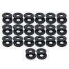 40Pcs Guitar Strap Gasket Bass Belt Button Non Slip Blocks PE Lock Washers Replacement