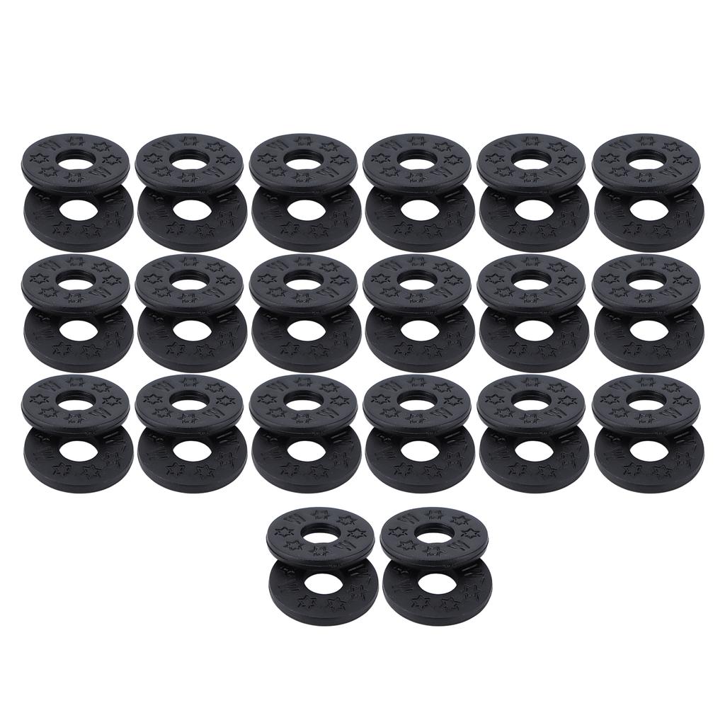 40Pcs Guitar Strap Gasket Bass Belt Button Non Slip Blocks PE Lock Washers Replacement
