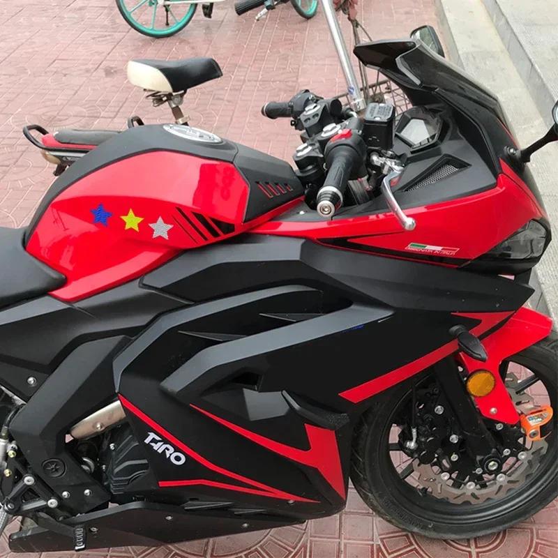 10pc Star Shape Safety Warning Tapes Stickers Intensity Grade ReflectiveSelf-Adhesive Fence Bags Outdoor Car Accessories