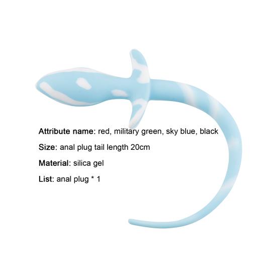 Utile plug stimolatore di testa Giocattolo sessuale igienico completo per la stimolazione della coda di volpe Plug di testa per la camera da letto