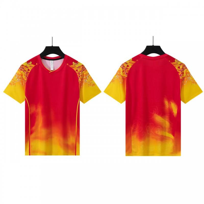 Quick Dry Unisex Badminton T-Shirt Breathable Sportswear Men Women Training Gym Team Sports