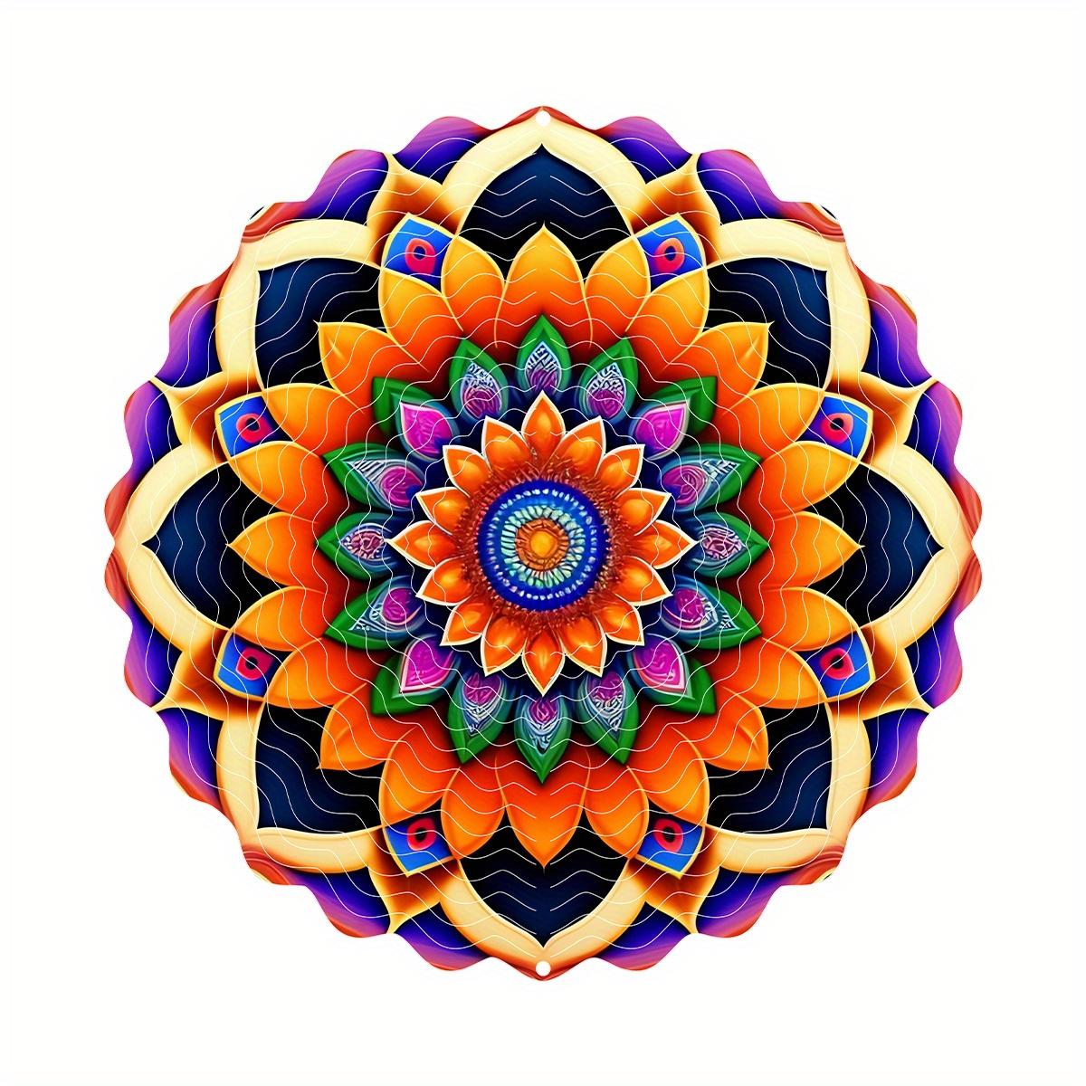 

1 шт. вращающаяся подвесная музыкальная мандала с ветром, поворотная на открытом воздухе, для сада, балкона, двора, креативная птица из нержавеющей стали