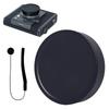 Instant Camera Compatible Lens Cap for Fujifilm Instax Wide EVO, Aluminum Alloy Lens Protector with Anti-loss Strap (black)