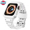 Case for Apple Watch Band 44mm 45mm 49mm 42mm 40/38 Watch Strap for Iwatch 7 8 6 5 4 SE TPU Protective Cover Silicone Bracelet