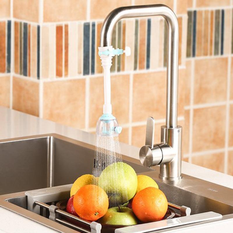 1 PC Adjustable PP Faucet Extension Water-Saving Filter, Kitchen Shower Sprayer Head Creative Tap Water Filter, Holiday Gift
