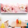 Pittura su Tela Floreale Art Fluid Moderna Arte Murale Poster e Stampe Fiore Dorato Marmo per Decorazione Parete Soggiorno Senza Cornice