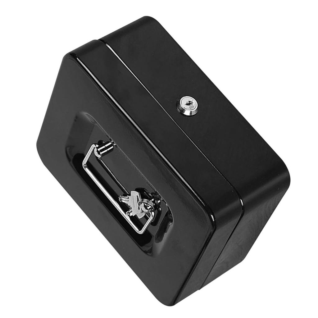 Fireproof Box Large Capacity Portable Document Box Metal Safe Storage Box with 2 Keys for Home Car
