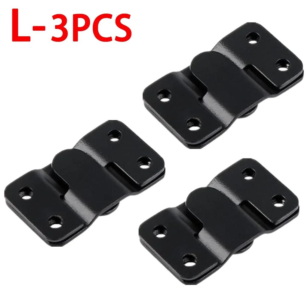 1/3set Stainless Steel Interlock Hanging Buckle Flush Mount Bracket Furniture Connector Wall Picture Frame Display Hanger Hooks