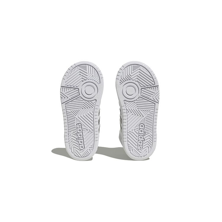 Adidas Hoops Mid 3.0 Ac Synthetic Leather Durable High-Top Sneakers Baby Sneakers White HP2660
