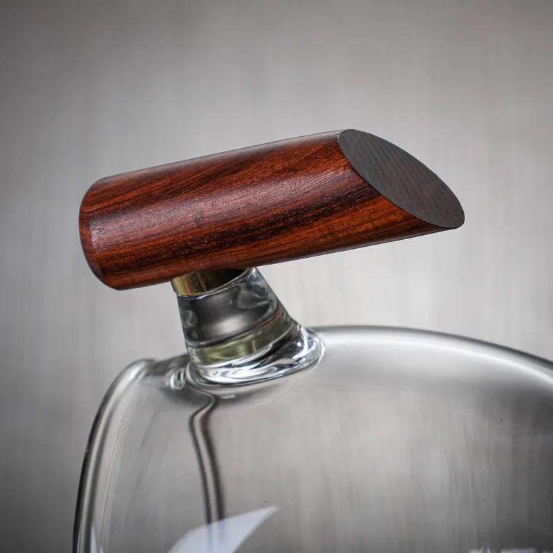 Side Handle Glass Justice Cup Heat Resistant Male Cup Tea Pot Teapot for Tea Brewing Kettle Teapot With Infuser Pu Erh Gaiwan