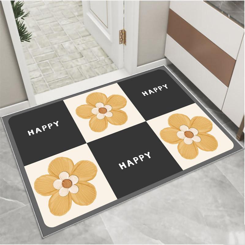 Bathroom Floor Mat Entrance Absorbent Floor Mat Bathroom Anti Slip Mat Toilet Floor Mat