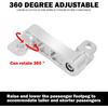 HDBUBALUS Passenger Footpegs Mount Kit Adjustable Highway Pegs Extension Brackets Male Mount Footpegs Clamp fit For Harley Sportster Dyna Softail