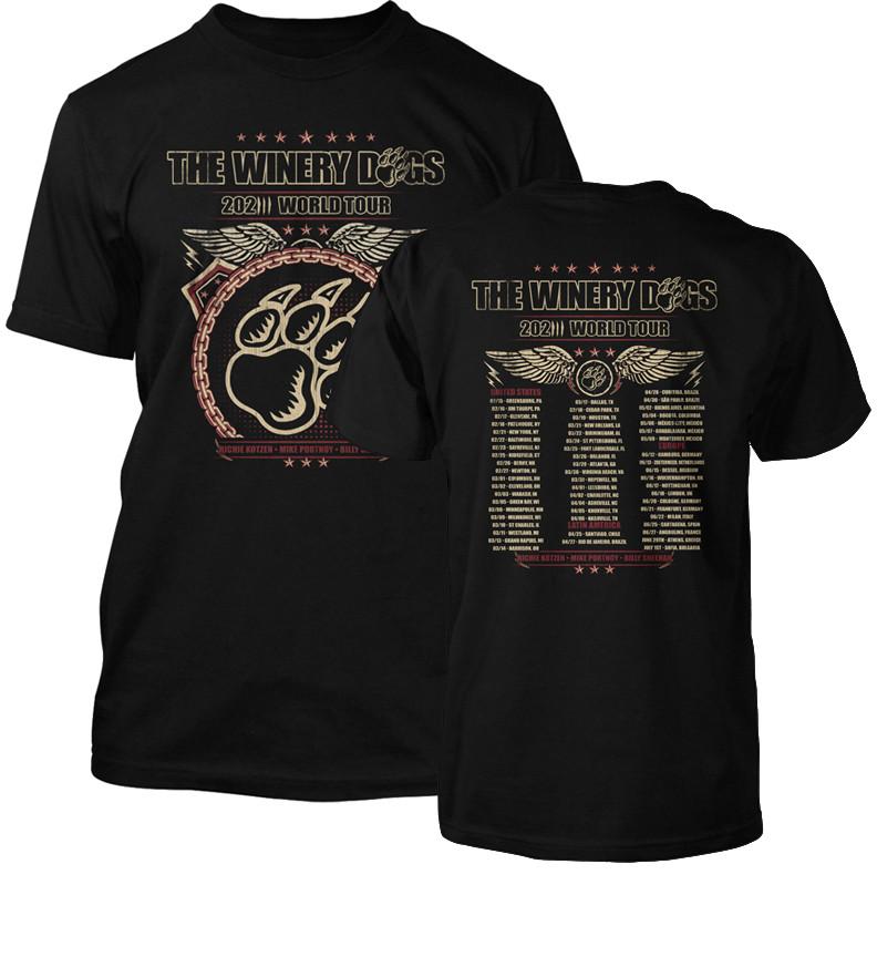 2 Sides The Winery Dogs Band World Tour Shirt Black Unisex S-5XL EM1007 XL
