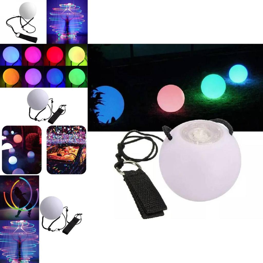 Colorful Led Glow Whirl Ball Ideal For Fitness Fun Interactive Toy For All Ages