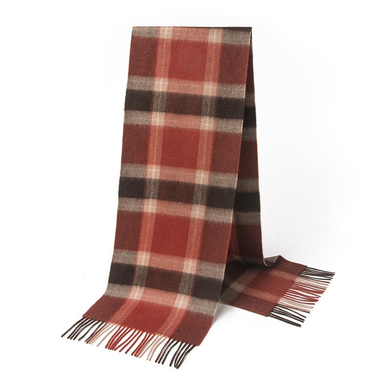 2025 British Plaid Wool Scarf for Men & Women - Warm, Autumn/Winter Style