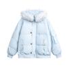 Winter New Women's Fashion Hooded Big Fur Collar Down Cotton Clothes Piled Thickened Casual Cotton-padded Clothes