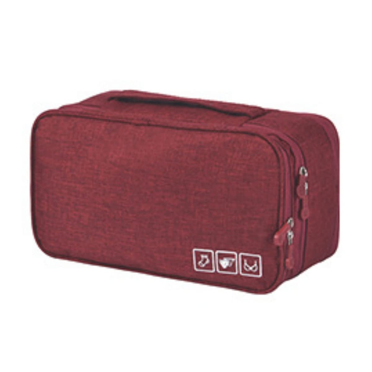 

Chime Trip Travel Mini Pouch, Underwear Storage Bag, Stylish Bag-in-Bag Travel Pouch (STNo. 26001) (Free Size, Bordeaux)