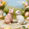 Food Grade Silicone Easters Sitting Rabbits Mould For Candle Making Home Decoration Craft Art