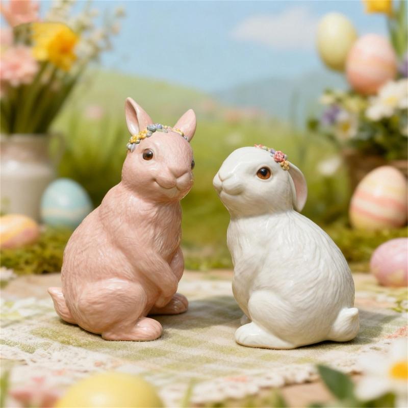 Food Grade Silicone Easters Sitting Rabbits Mould For Candle Making Home Decoration Craft Art
