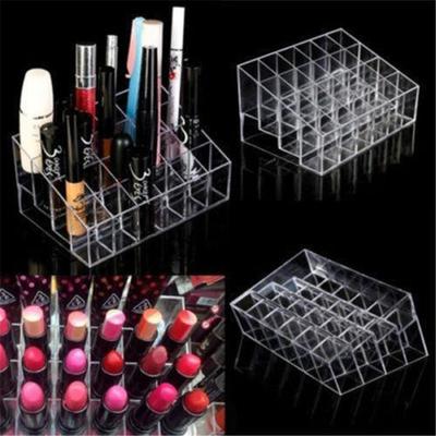 Acrylic Nail Polish Display Organizer 9/24/36/40 Grid Manicure Cosmetics Jewelry Display Stand Holder Clear Acrylic Makeup Box
