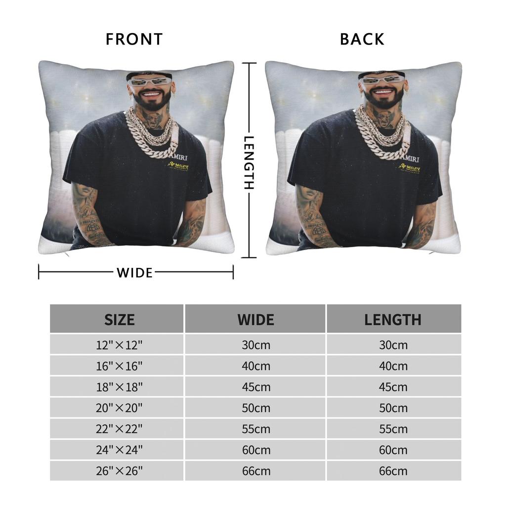 Anuel AA  Rapper Singer Pillow Covers Merchandise Soft Cushion Cover Decoration  Pillow Case Cover Sofa Multi Size