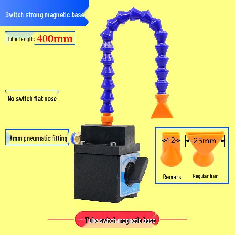 Adjustable Magnetic Base Air Nozzle with Universal Gooseneck Tube