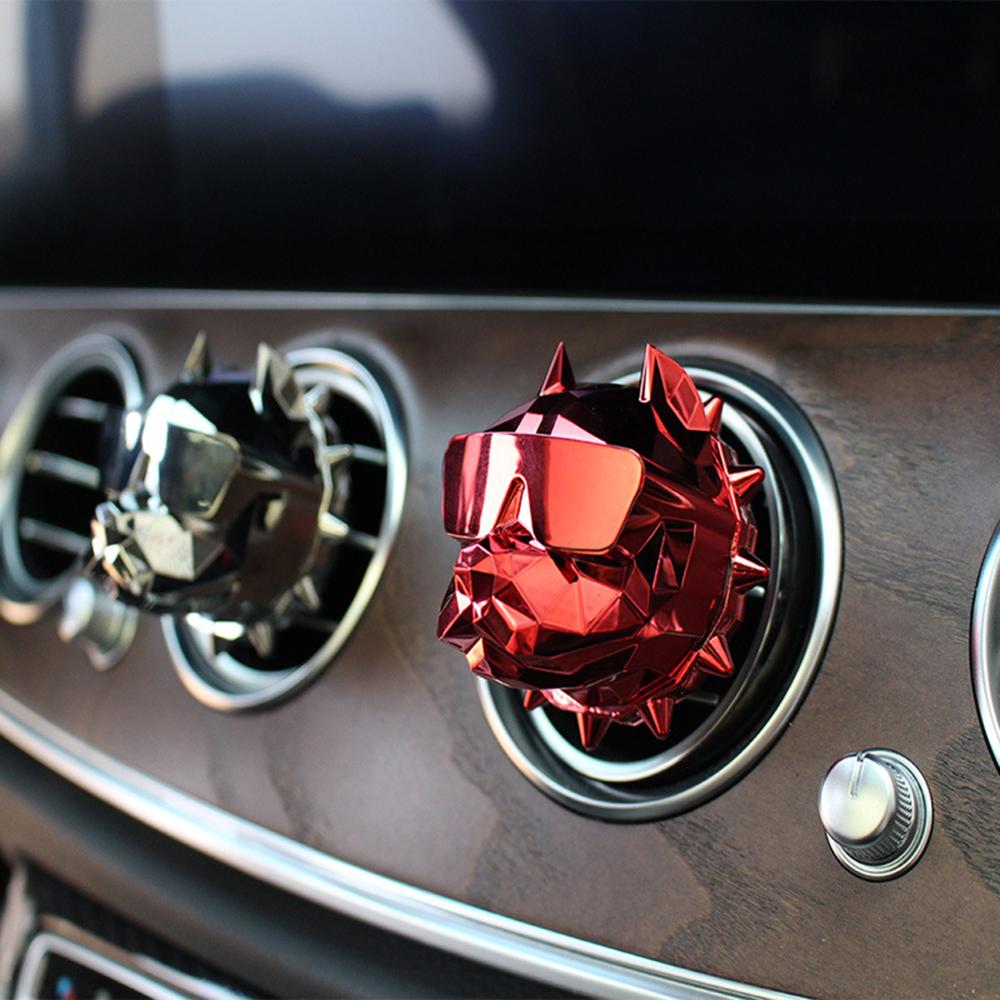 Fashion Bulldog Air Freshener Car Perfume Clip Car Decoration Auto Geur Clip Bulldog Fragrance Scent Parfum Voiture Car