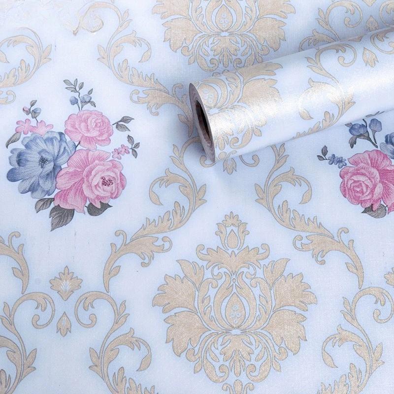 Self-adhesive Wallpaper Home Decor Retro Floral Wallpaper Renovation of Bedroom and Living Room Decorative Walls with Waterproof