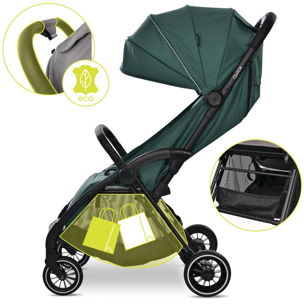 Lorelli quick - wózek spacerowy autofold do 22kg | smoke