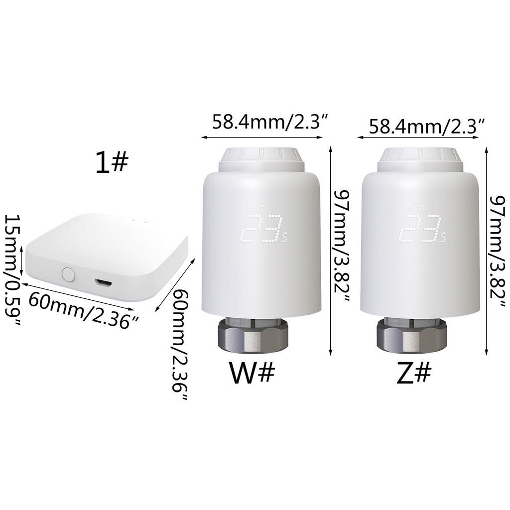 Heat Radiator Thermostat, Tuya Smart Intelligent Radiator Actuators Programmable Thermostatic Heater Control Valve
