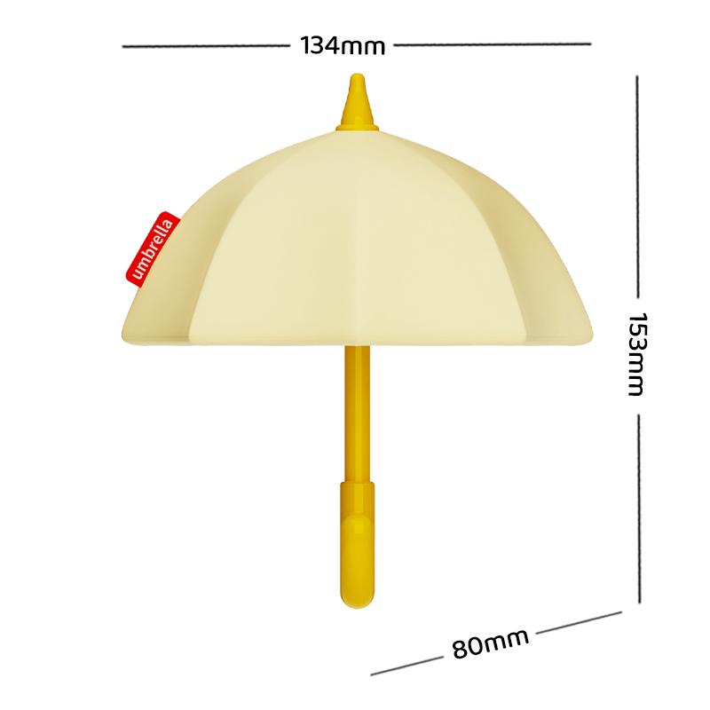 

Umbrella silicone soft light Entrance key hanging touch wall lamp wall lamp Adjustable ambient light Warm light used for bedroom жёлтый