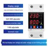 Adjustable Intelligent Dual Display Self-Resetting Voltage/Current Limiter Switch (40A/63A/80A)