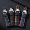 20 22 24mm Carbon Fiber Watch Strap Unisex Silicone Watchband Sport Strap for Smart Watch Waterproof Butterfly Buckle Bracelets